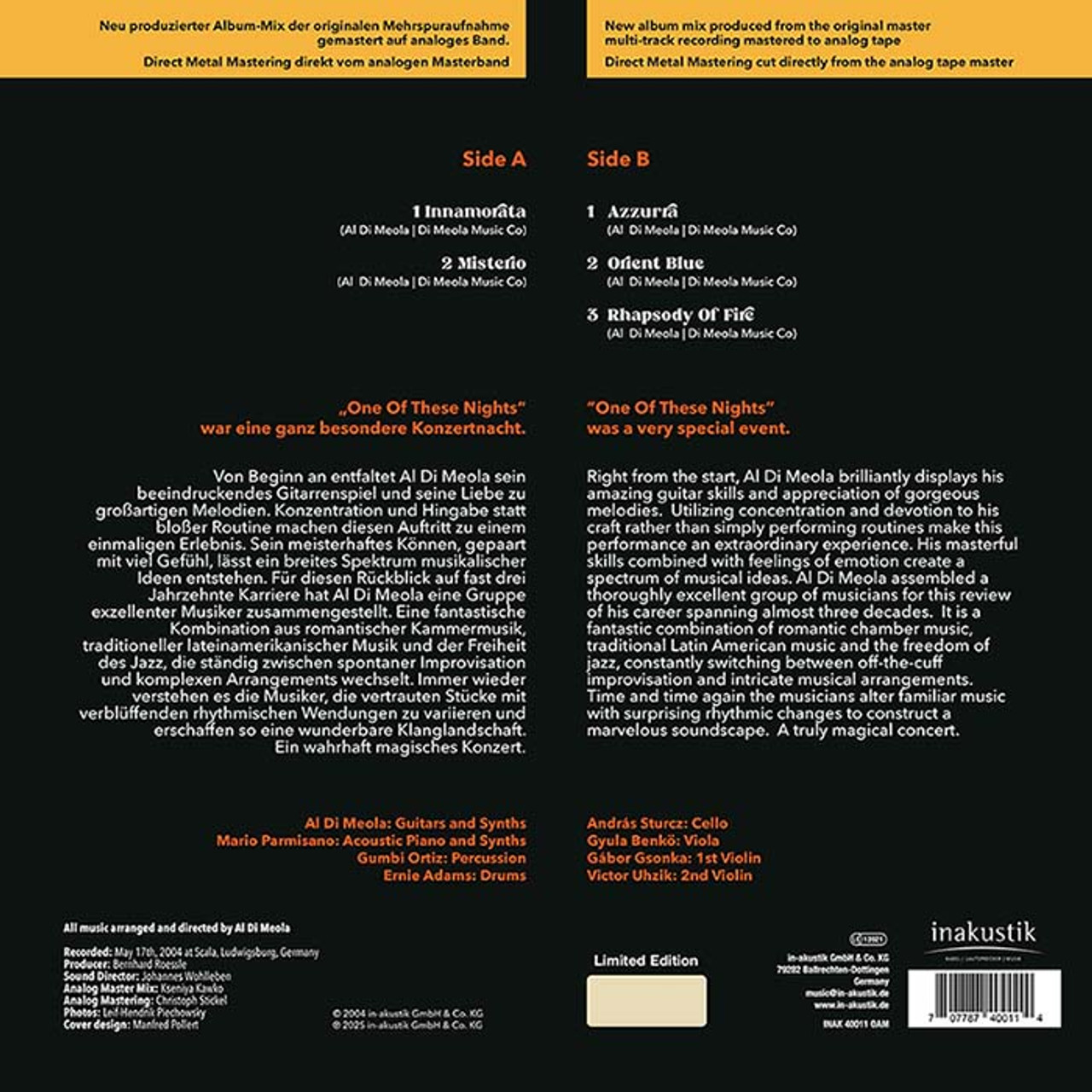 One Of These Nights Part 1  (Limited Edition Import DMM)