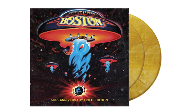 Boston (50th Anniversary Gold Edition) + Bonus 45 RPM 12″ (Pearl Gold Vinyl) !