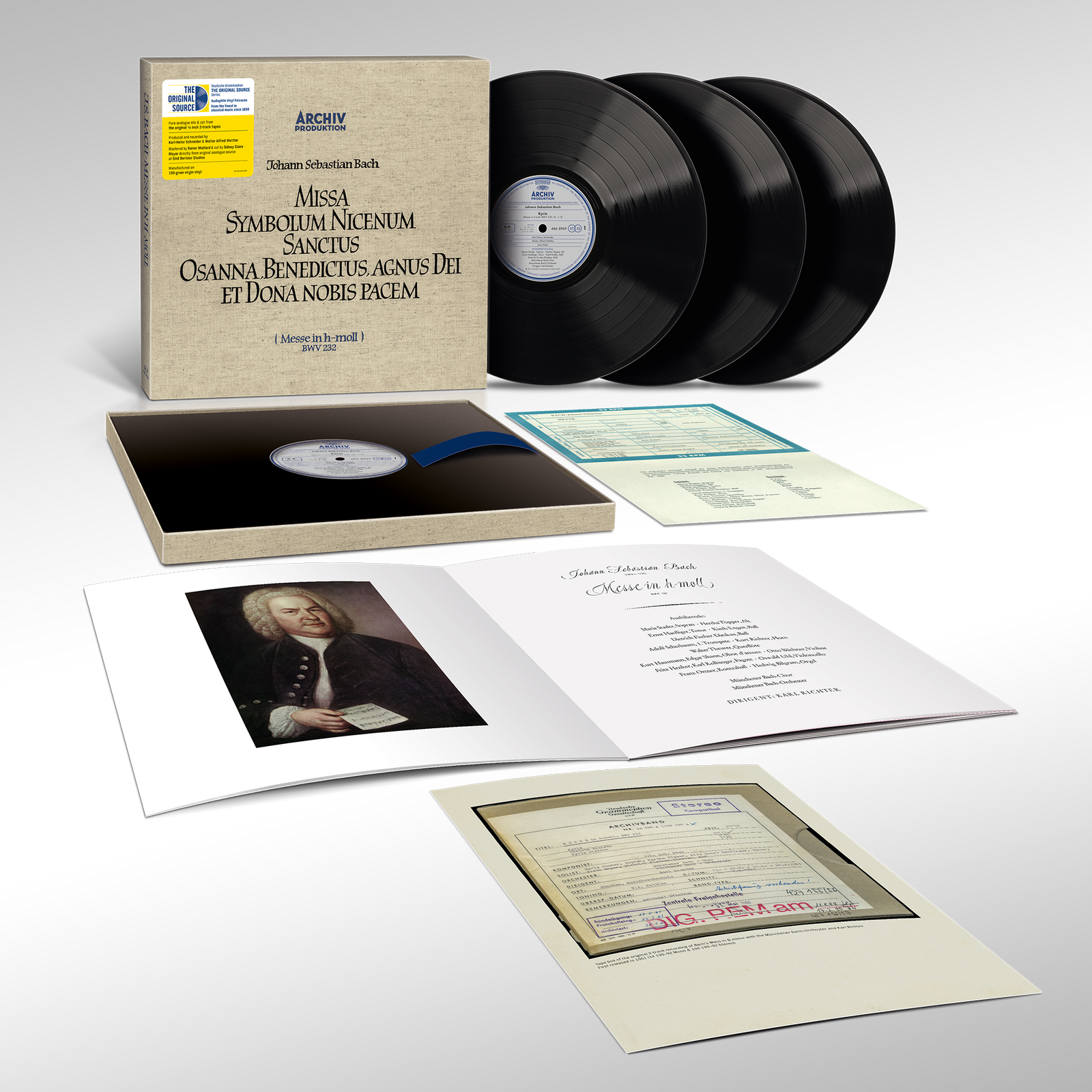Messe in h-moll BWV 232 - Box Set (3 LP) + booklet