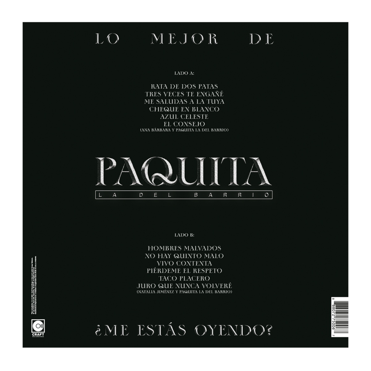 Me Estas Oyendo - Lo Mejor de Paquita la del Barrio